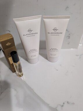 Glasshouse fragrances Kyoto in bloom body lotion set